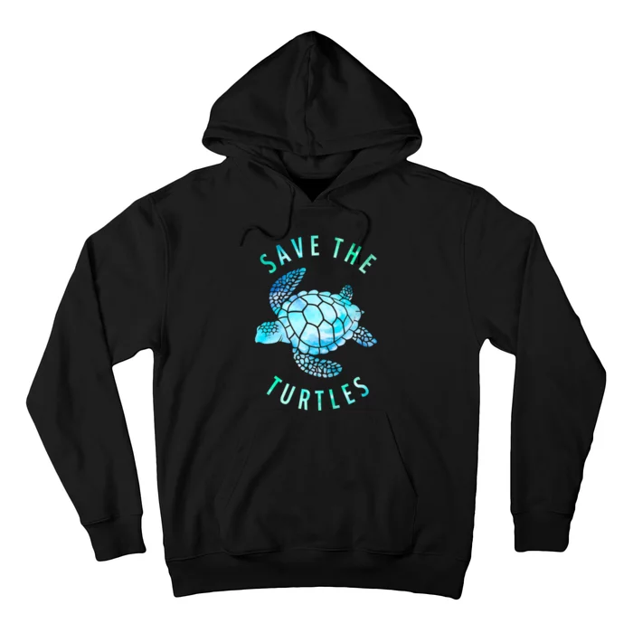 Save The Turtles Sea Turtle Tie Dye Ocean Wildlife Earth Day Hoodie