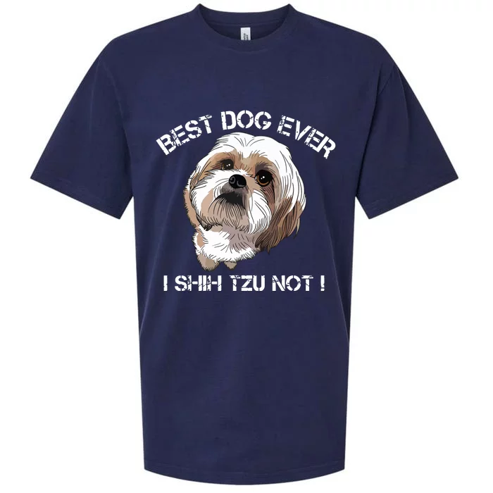 Shih Tzu T Funny Dog Pet Best Dog Ever Gift Birthday Sueded Cloud Jersey T-Shirt