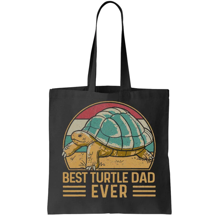 Sea Turtle Tortoise Dad Retro Vintage Best Turtle Dad Ever Tote Bag