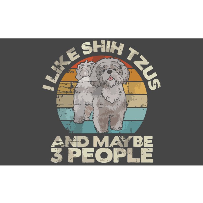 Shih Tzu T Funny Dog Lover Tee Retro Shih Tzu Bumper Sticker