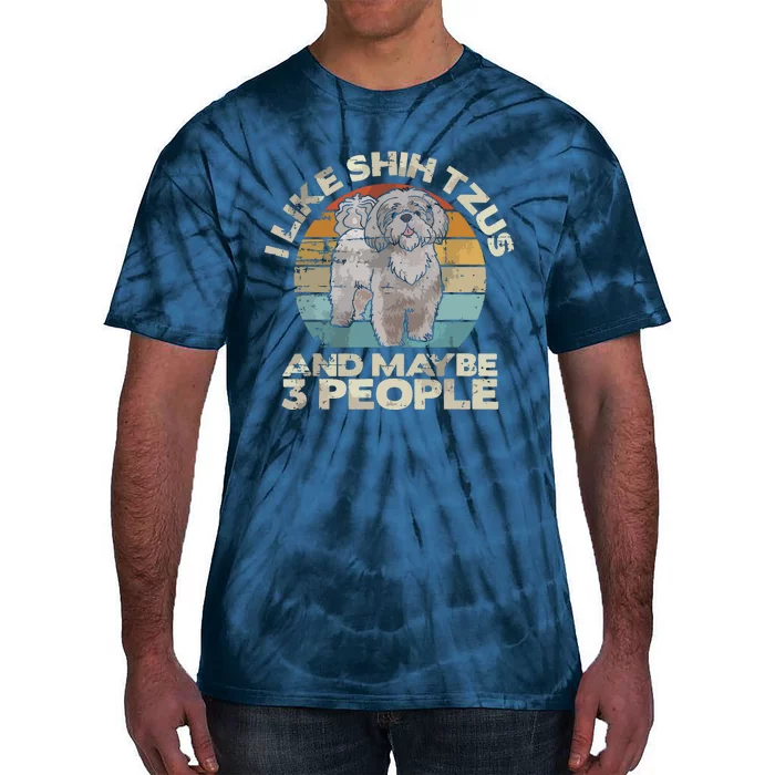 Shih Tzu T Funny Dog Lover Tee Retro Shih Tzu Tie-Dye T-Shirt