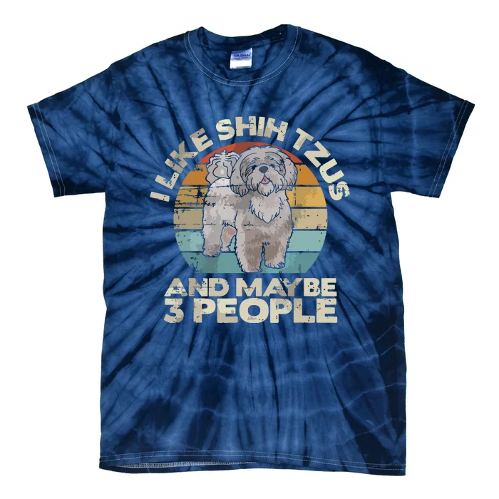 Shih Tzu T Funny Dog Lover Tee Retro Shih Tzu Tie-Dye T-Shirt