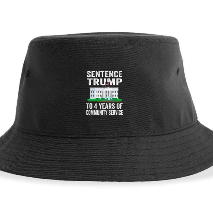 Sentence Trump To 4 Years Of Community Service Political Sustainable Bucket Hat