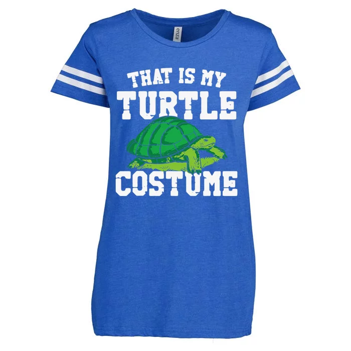 Sea Turtle Tortoise Halloween That Is My Turtle Costume Enza Ladies Jersey Football T-Shirt