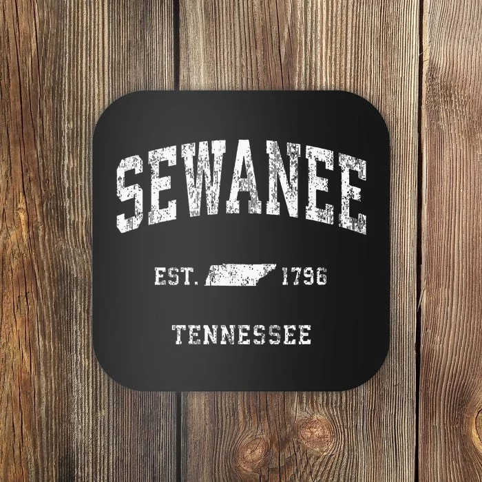 Sewanee Tennessee Tn Vintage Athletic Sports Design Coaster