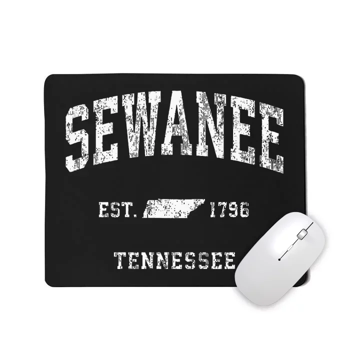 Sewanee Tennessee Tn Vintage Athletic Sports Design Mousepad