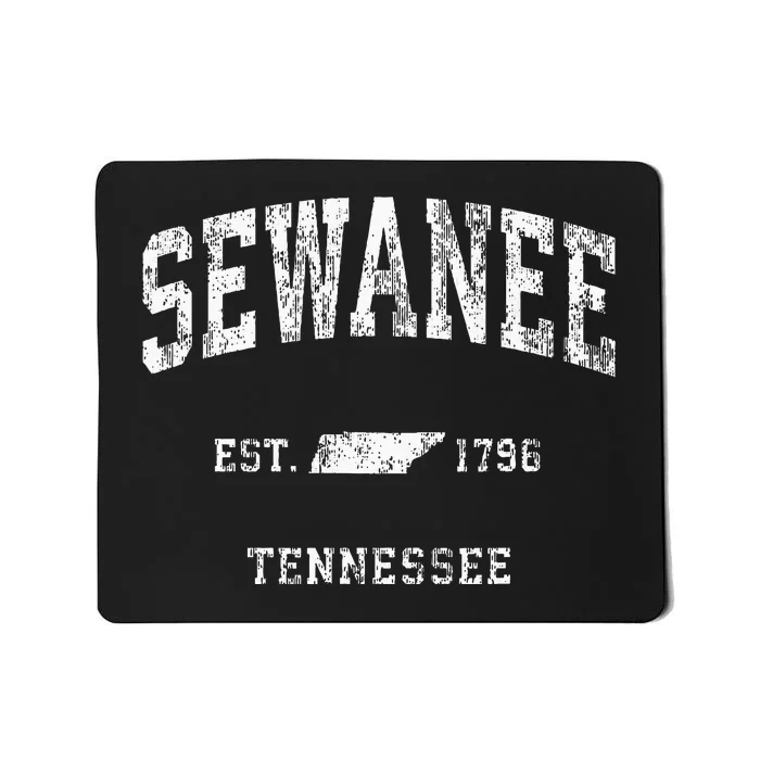 Sewanee Tennessee Tn Vintage Athletic Sports Design Mousepad