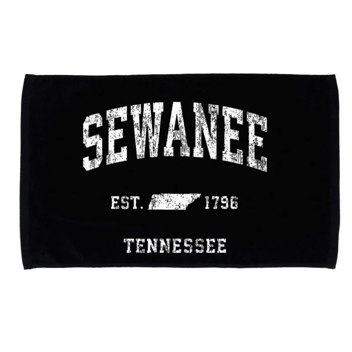 Sewanee Tennessee Tn Vintage Athletic Sports Design Microfiber Hand Towel