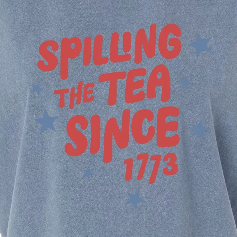 Spilling Teh Tea Since 1773 Garment-Dyed Women's Muscle Tee