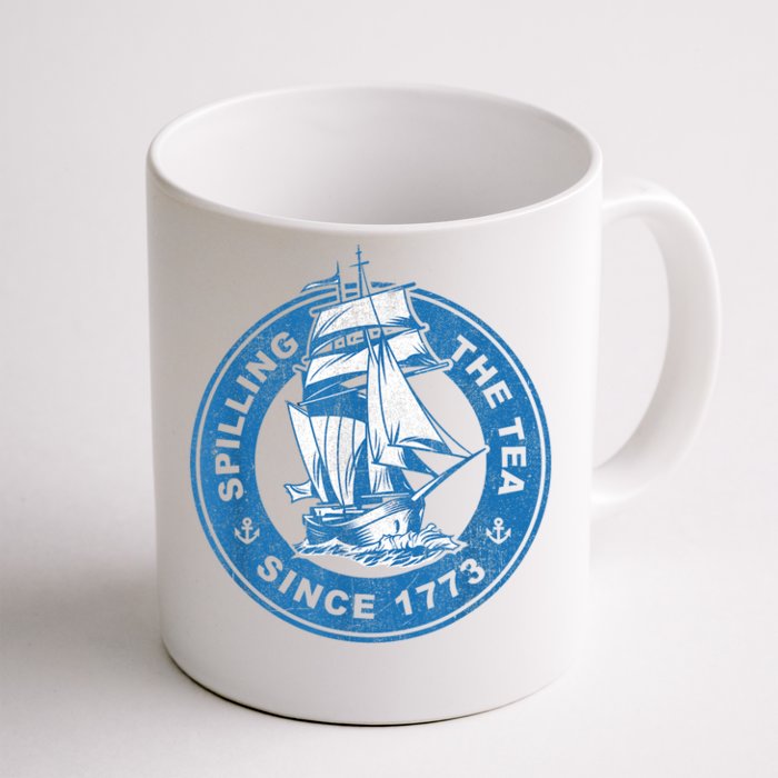 Spilling The Tea Since 1773 Funny US History Teacher Boston Front & Back Coffee Mug