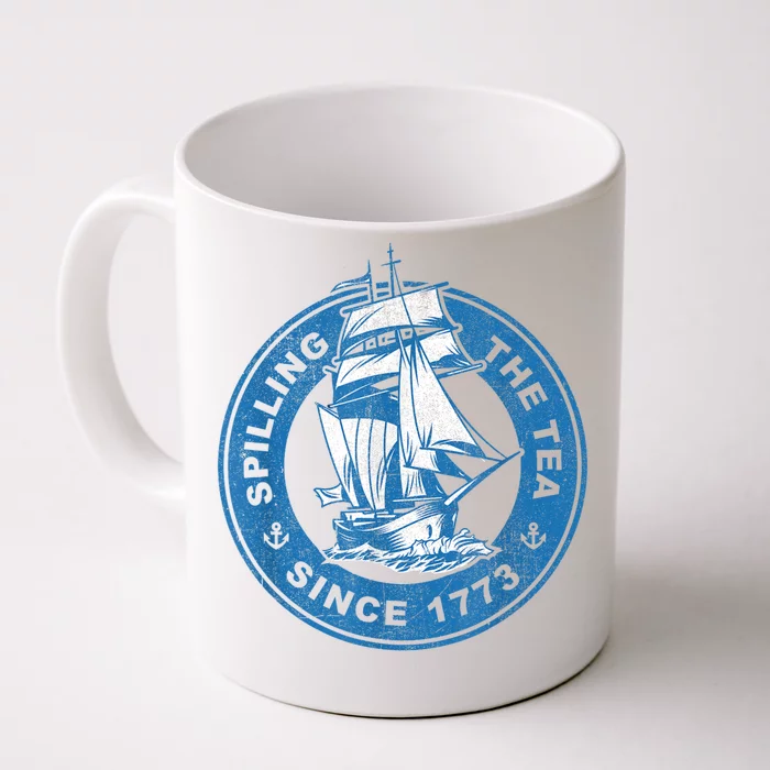 Spilling The Tea Since 1773 Funny US History Teacher Boston Front & Back Coffee Mug