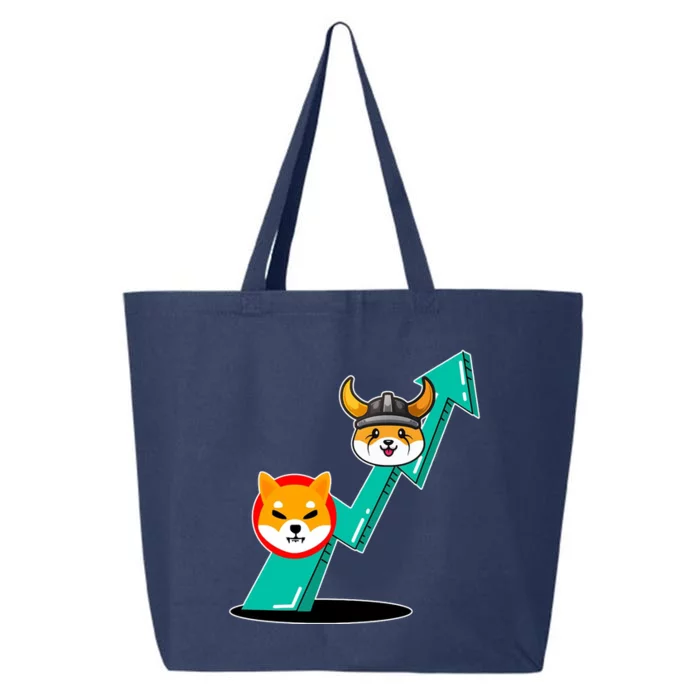 Shiba To The Moon Chart 25L Jumbo Tote