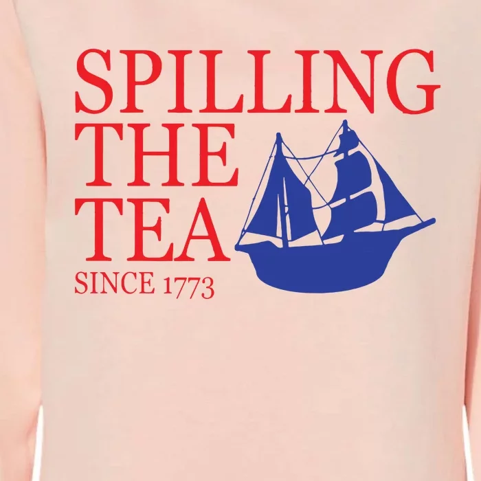 Spilling The Tea Womens California Wash Sweatshirt