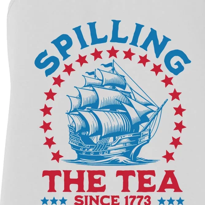 Spilling The Tea Since 1773 Women's Racerback Tank