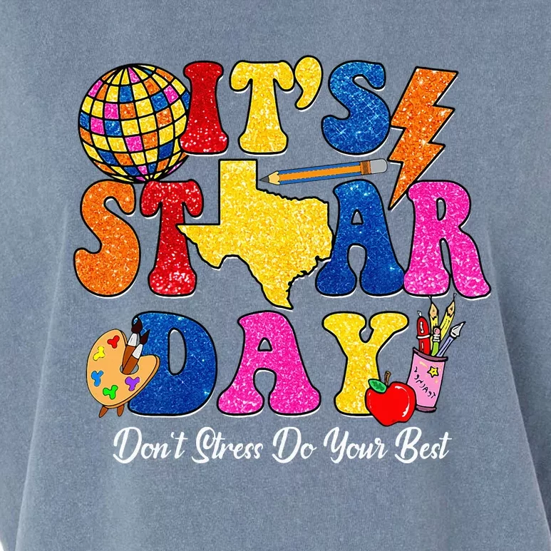 Staar Testing Test Day DonT Stress Do Your Best Teacher Garment-Dyed Women's Muscle Tee