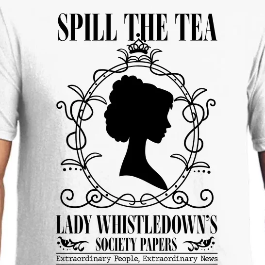 Spill The Tea Lady Whistledowns Society Papers Lady Whistledown His Pajama Set