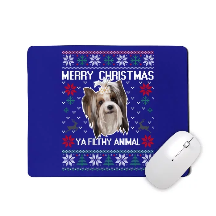 Shih Tzu Ugly Christmas Sweater Shih Tzu Mom Funny Dog Mom Meaningful Gift Mousepad