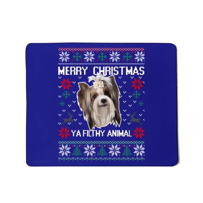 Shih Tzu Ugly Christmas Sweater Shih Tzu Mom Funny Dog Mom Meaningful Gift Mousepad