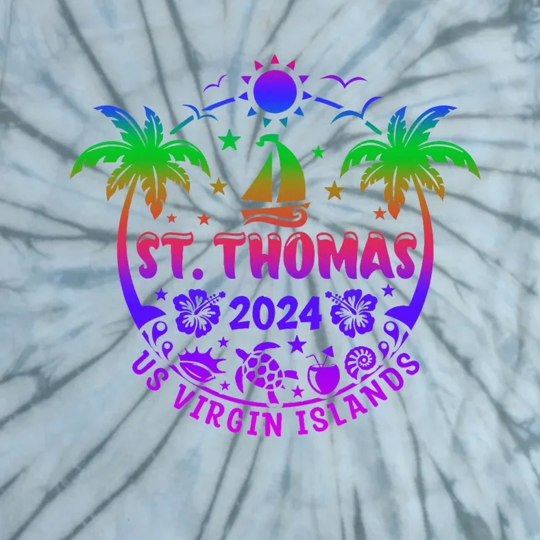 St Thomas Us Virgin Islands Summer Vacation 2024 Tie-Dye T-Shirt