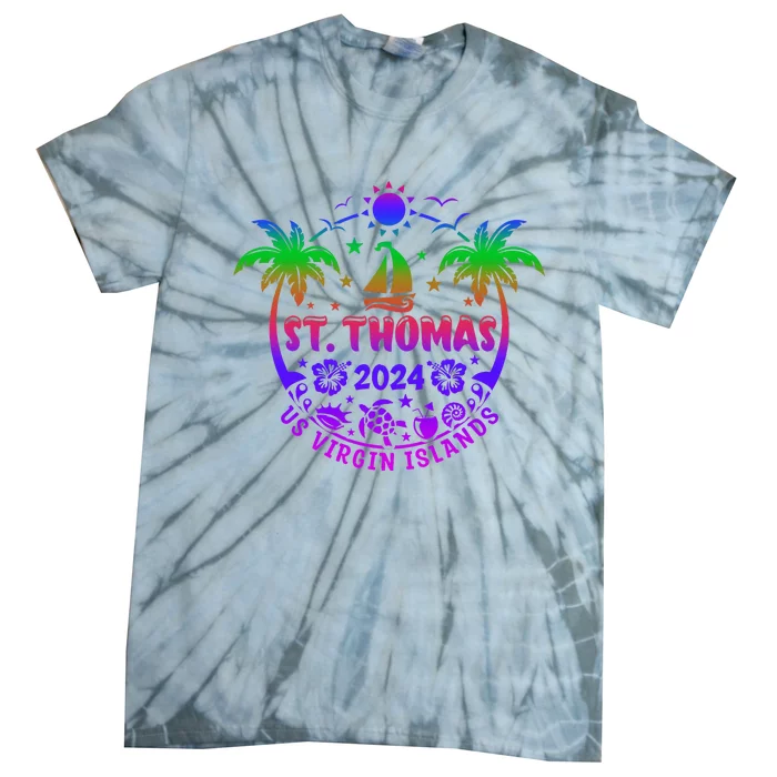 St Thomas Us Virgin Islands Summer Vacation 2024 Tie-Dye T-Shirt