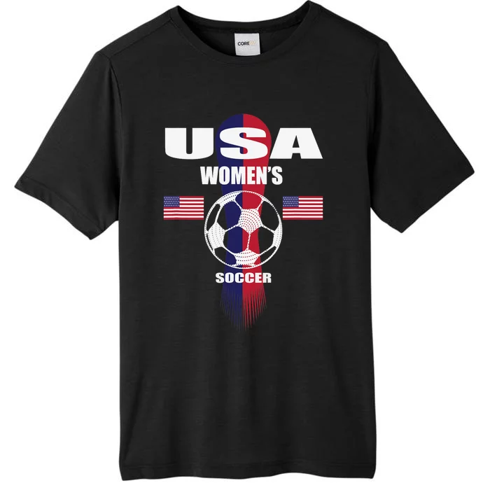 Soccer Team USA United States Soccer Fan Woman ChromaSoft Performance T-Shirt