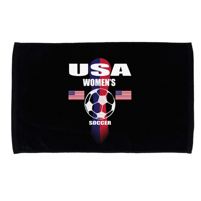 Soccer Team USA United States Soccer Fan Woman Microfiber Hand Towel