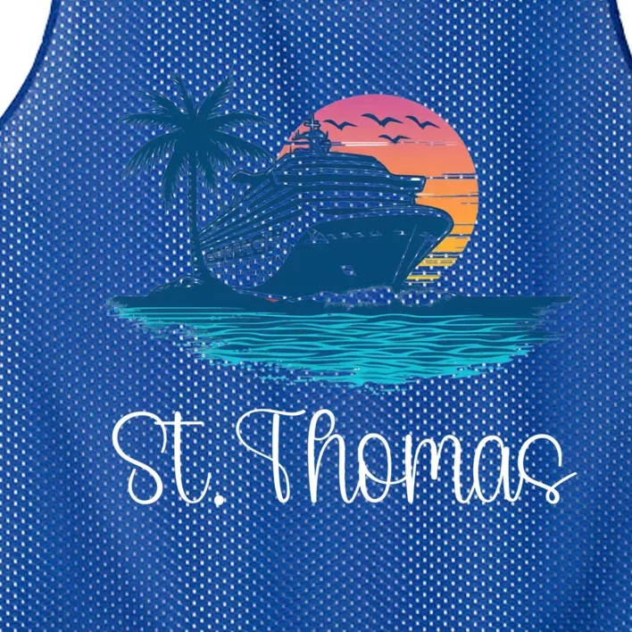 St Thomas Usvi Islands Holiday Cruise Cruising Cool Gift Mesh Reversible Basketball Jersey Tank