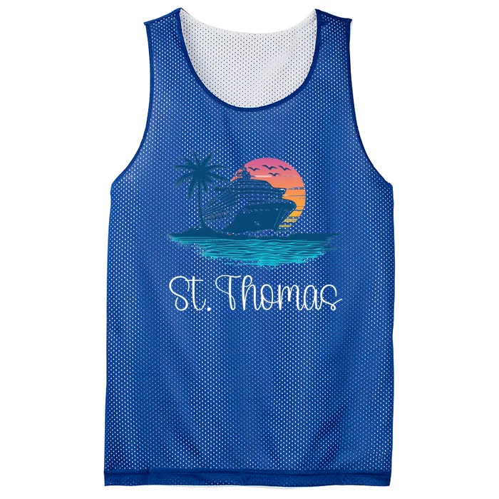 St Thomas Usvi Islands Holiday Cruise Cruising Cool Gift Mesh Reversible Basketball Jersey Tank