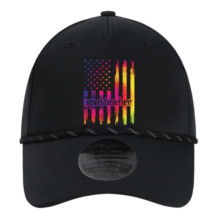 Sped Teacher Us Flag Special Education Teacher Gift Performance The Dyno Cap