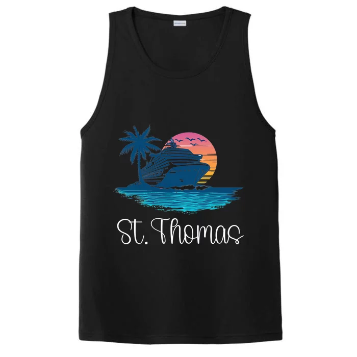 St Thomas Usvi Islands Holiday Cruise Cruising Meaningful Gift Performance Tank