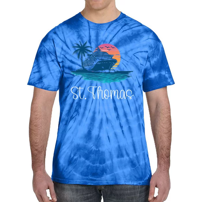 St Thomas Usvi Islands Holiday Cruise Cruising Meaningful Gift Tie-Dye T-Shirt