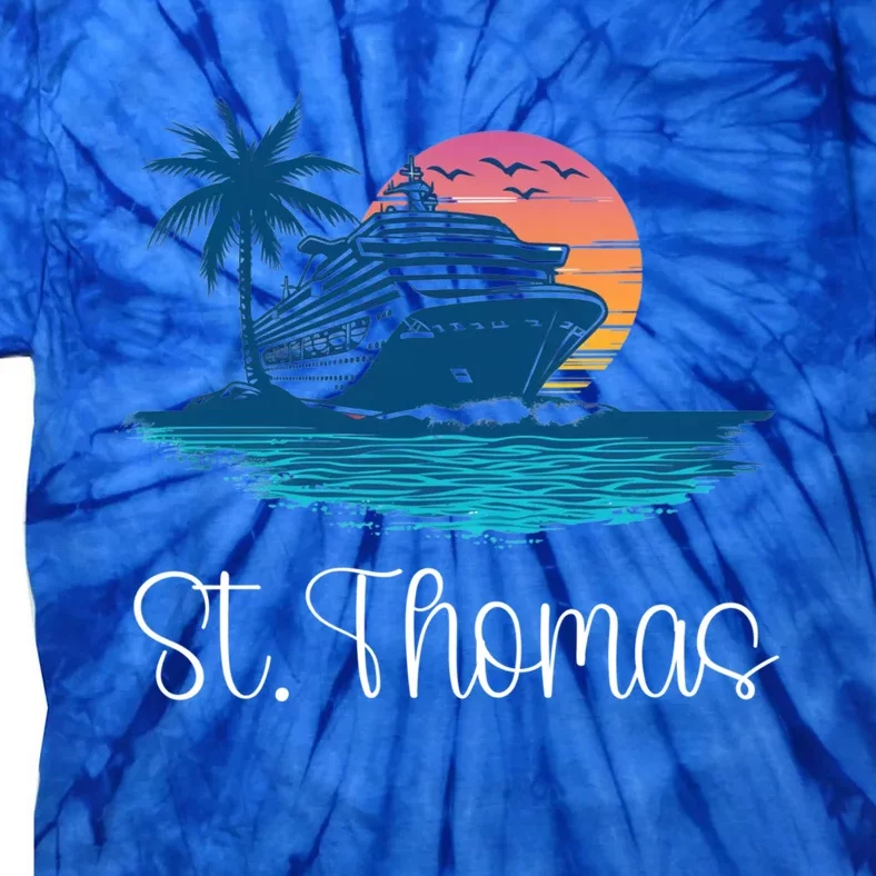 St Thomas Usvi Islands Holiday Cruise Cruising Meaningful Gift Tie-Dye T-Shirt