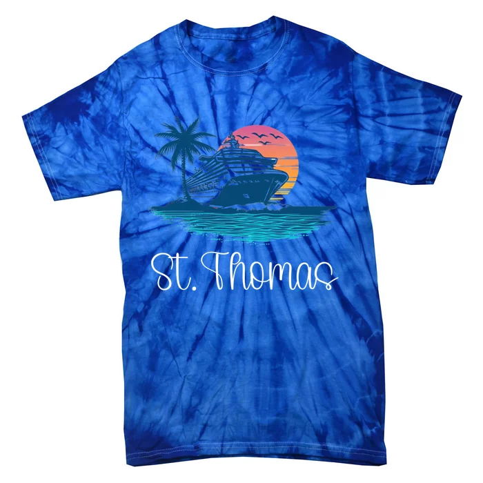 St Thomas Usvi Islands Holiday Cruise Cruising Meaningful Gift Tie-Dye T-Shirt