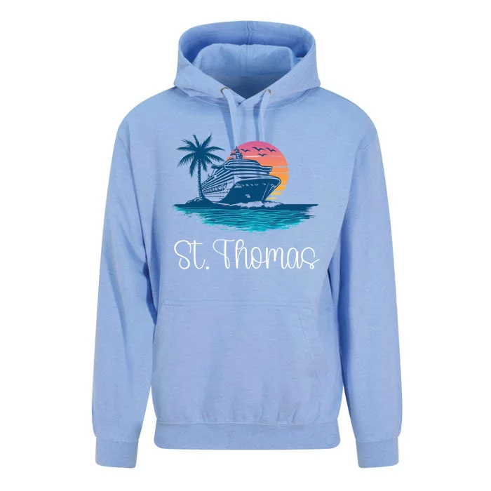 St Thomas Usvi Islands Holiday Cruise Cruising Meaningful Gift Unisex Surf Hoodie