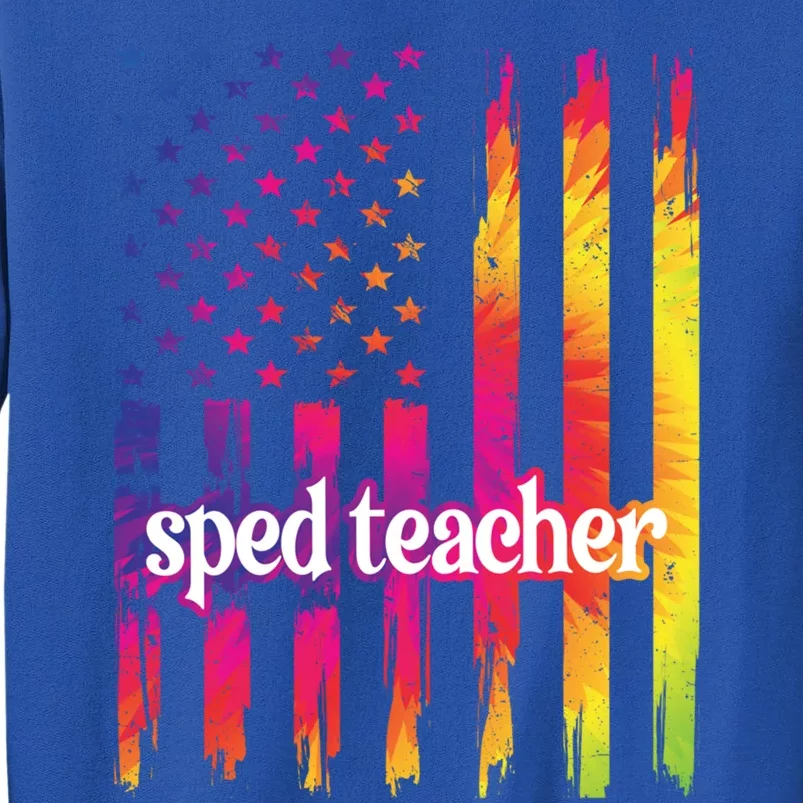 Sped Teacher Us Flag Special Education Teacher Gift Sweatshirt