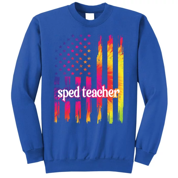 Sped Teacher Us Flag Special Education Teacher Gift Sweatshirt