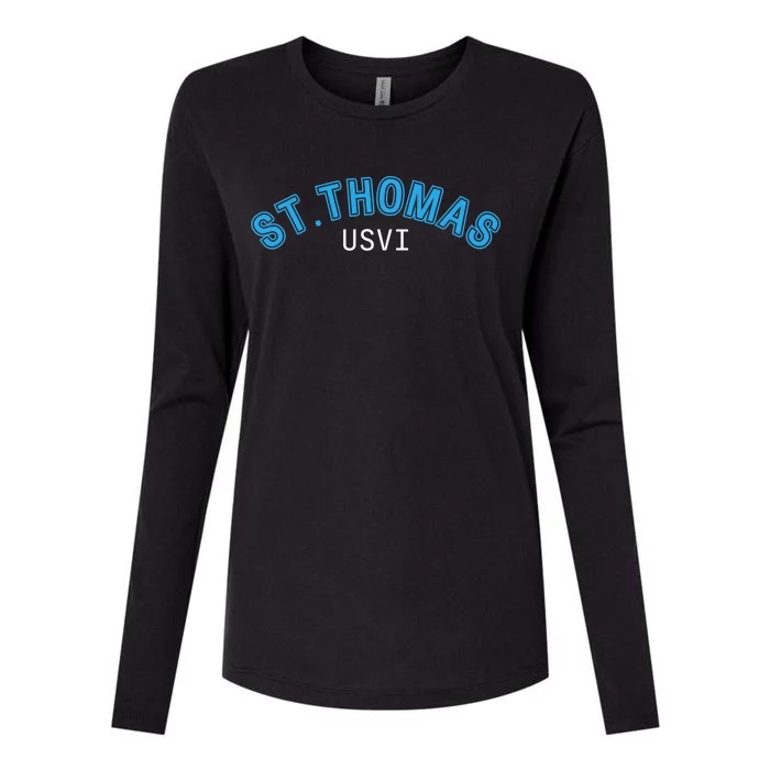 St Thomas Usvi Islands Holiday Meaningful Gift Womens Cotton Relaxed Long Sleeve T-Shirt