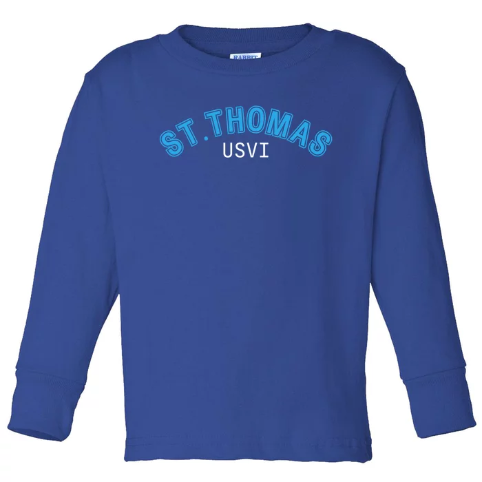 St Thomas Usvi Islands Holiday Meaningful Gift Toddler Long Sleeve Shirt