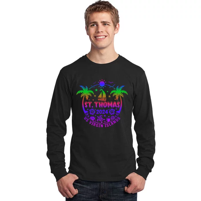 St Thomas Us Virgin Islands Summer Vacation 2024 Tall Long Sleeve T-Shirt