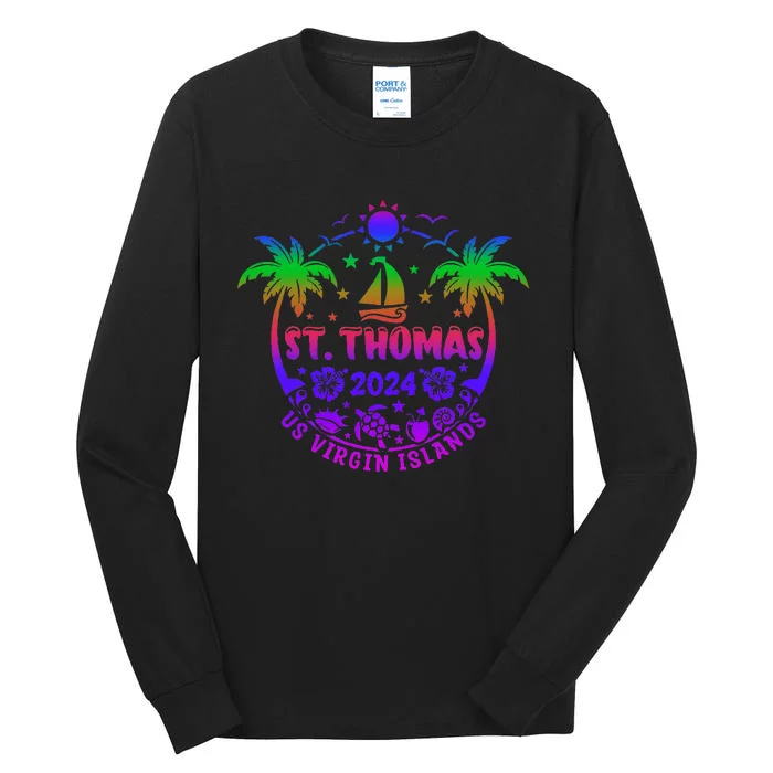 St Thomas Us Virgin Islands Summer Vacation 2024 Tall Long Sleeve T-Shirt