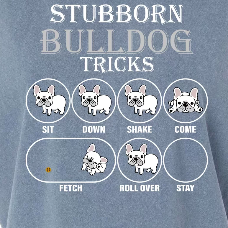 Stubborn Bulldog Tricks Garment-Dyed Women's Muscle Tee