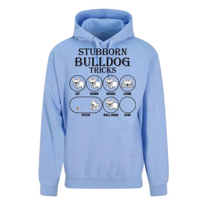 Stubborn Bulldog Tricks Unisex Surf Hoodie