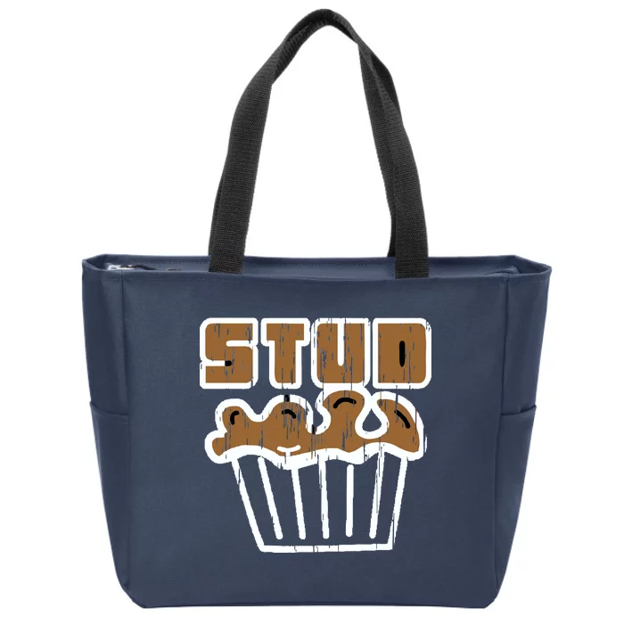 Stud Muffin Zip Tote Bag