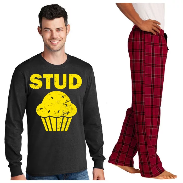 Stud Muffin Funny Retro Long Sleeve Pajama Set