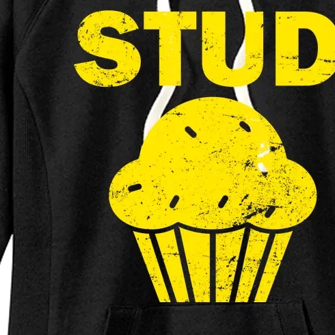 Stud Muffin Funny Retro Women's Fleece Hoodie