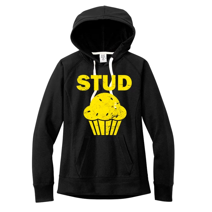 Stud Muffin Funny Retro Women's Fleece Hoodie