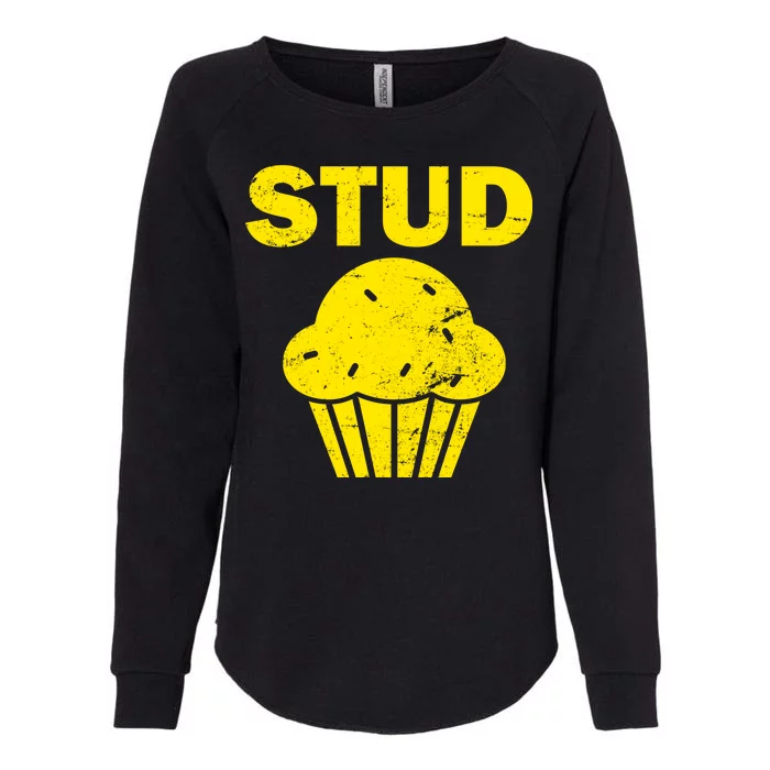 Stud Muffin Funny Retro Womens California Wash Sweatshirt