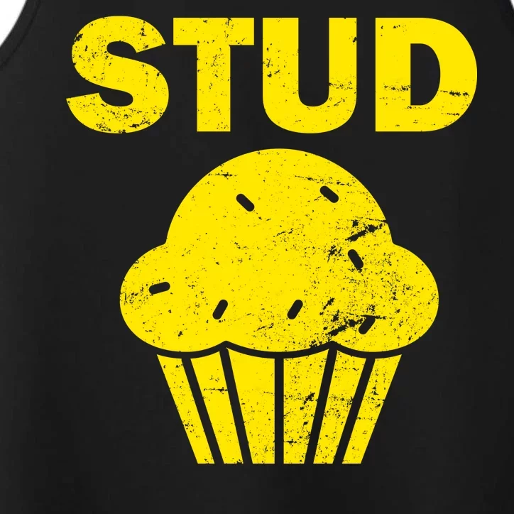 Stud Muffin Funny Retro Performance Tank