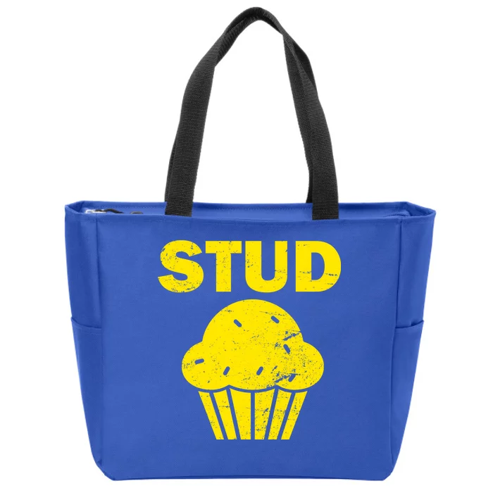 Stud Muffin Funny Retro Zip Tote Bag