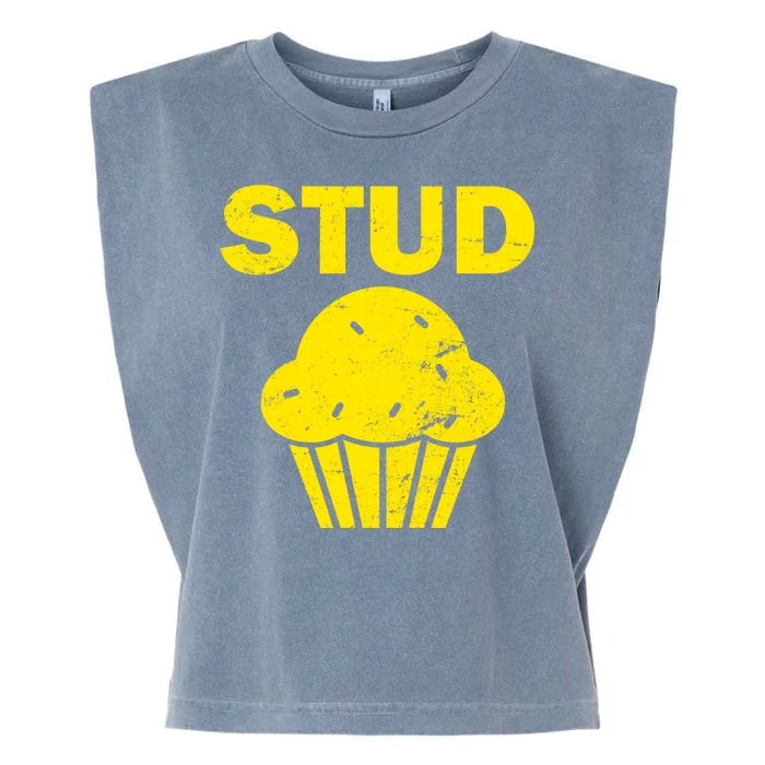 Stud Muffin Funny Retro Garment-Dyed Women's Muscle Tee